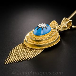 Fringed Etruscan Revival Victorian Necklace