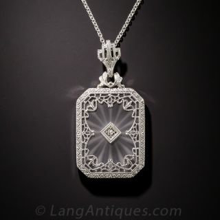 Frosted Crystal and Diamond Drop