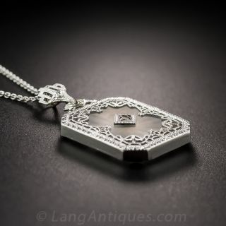 Frosted Crystal and Diamond Drop