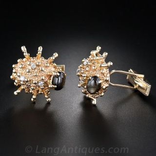 Funky Sputnik Bug Motif Cufflinks