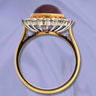 Garnet and Diamond Ring