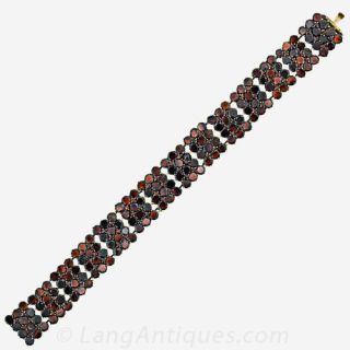 Garnet Cluster Bracelet