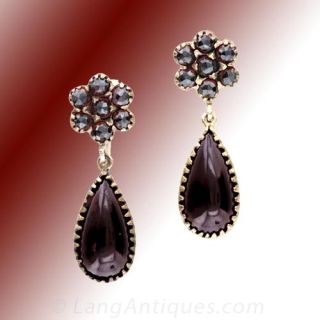 Victorian Garnet Earrings 