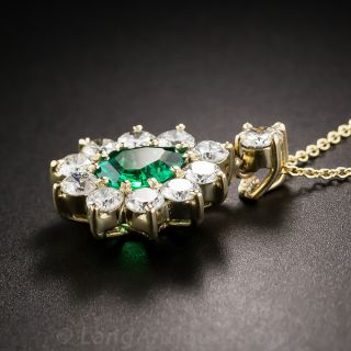 Gem Emerald and Diamond Drop
