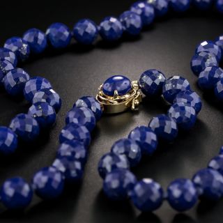 Mid-20th Century Faceted Lapis Necklace - 3