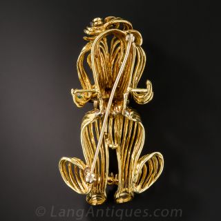 Gem Set Doggy Pin