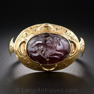 Gent's Carnelian Intaglio - 2