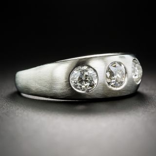 Gent's Three-Stone Diamond Ring 