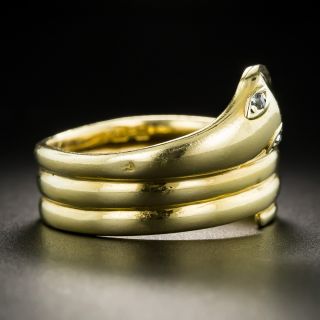 Gent's Vintage 18K Snake Ring
