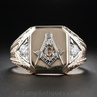 Gent’s Vintage Masonic Ring