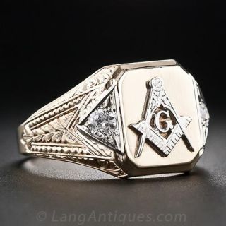 Gent’s Vintage Masonic Ring