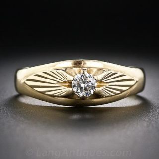 Gent's .30 Carat Vintage Diamond Ring
