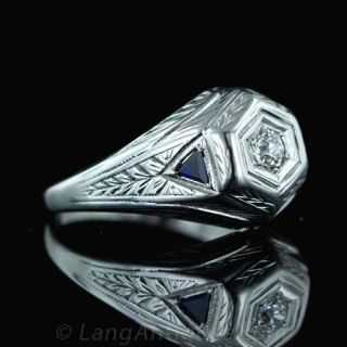 Gents Art Deco Diamond Ring