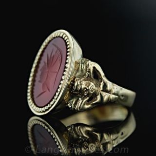 Gents Carnelian Signet Ring