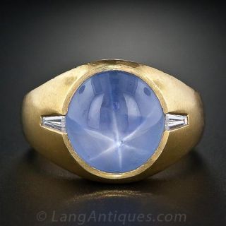 Gents Star Sapphire Ring