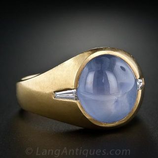 Gents Star Sapphire Ring