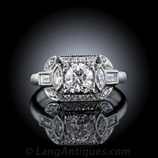 Art Deco Diamond Engagement Ring 
Art Deco Jewelry 