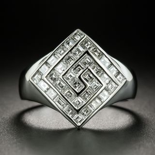 Geometric Baguette Diamond Ring - 2