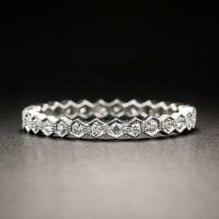 Geometric Diamond Eternity Band, Size 7