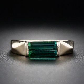 Geometric Tourmaline Ring