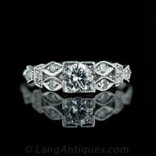 Art Deco Diamond Ring Main View 1