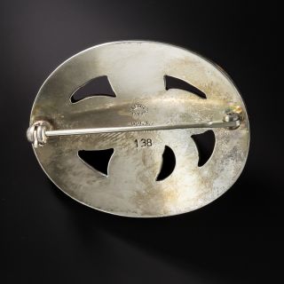 Georg Jensen Garnet Brooch