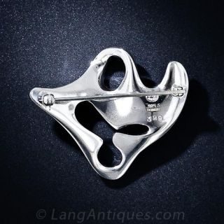Georg Jensen Henning Koppel Amorphic Sterling Silver  Brooch