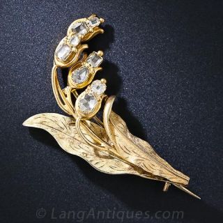 Georgian Antique Lily of the Valley Pin