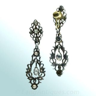 Georgian Diamond Earrings