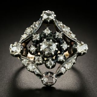 Georgian Lozenge Shaped Diamond Ring - 3