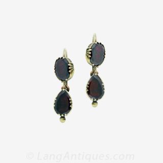 Garnet Earrings Main View 1