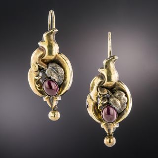 Georgian Garnet Drop Earrings - 3