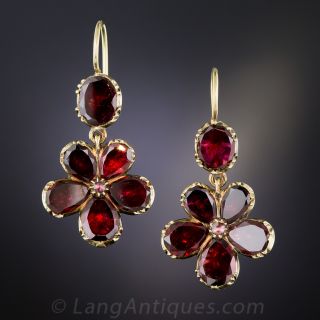 Georgian Garnet Earrings