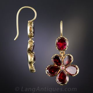 Georgian Garnet Earrings