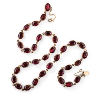 Georgian Garnet Necklace