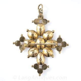 Georgian Garnet Pendant  Brooch
