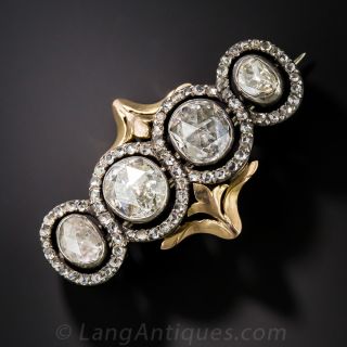 Georgian Rose-Cut Diamond Brooch