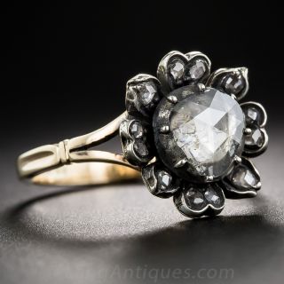 Georgian Rose-Cut Diamond Flower Ring