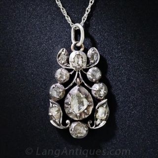 Georgian Rose-Cut Diamond Necklace