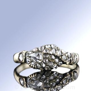 Georgian Diamond Engagement Ring Antique Diamond Engagement Ring 