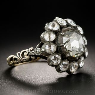 Georgian Style Diamond Cluster Ring