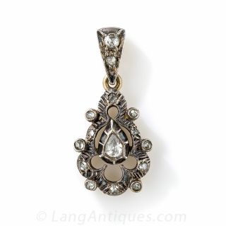 Georgian Style Diamond Pendant