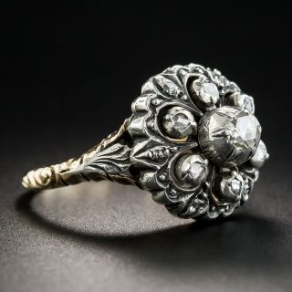 Georgian Style Rose-Cut Diamond Cluster Ring