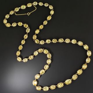 Georgian Topaz Rivière Necklace, Circa 1840 - 2