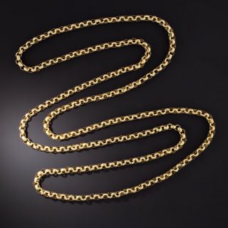 Georgian Yellow Gold Chain  - 2