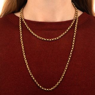 Georgian Yellow Gold Chain 