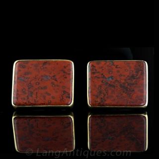 Gigantic Jasper Cufflinks Main View
