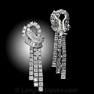 Glamorous Diamond Drop Earrings