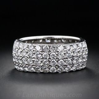 Glittering Diamond Wedding Band