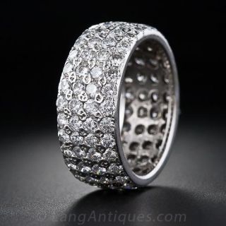 Glittering Diamond Wedding Band